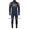 Set Fietsshirt Lange Mouw + Lange Koersbroek 2023 INEOS Grenadiers Donkerblauw